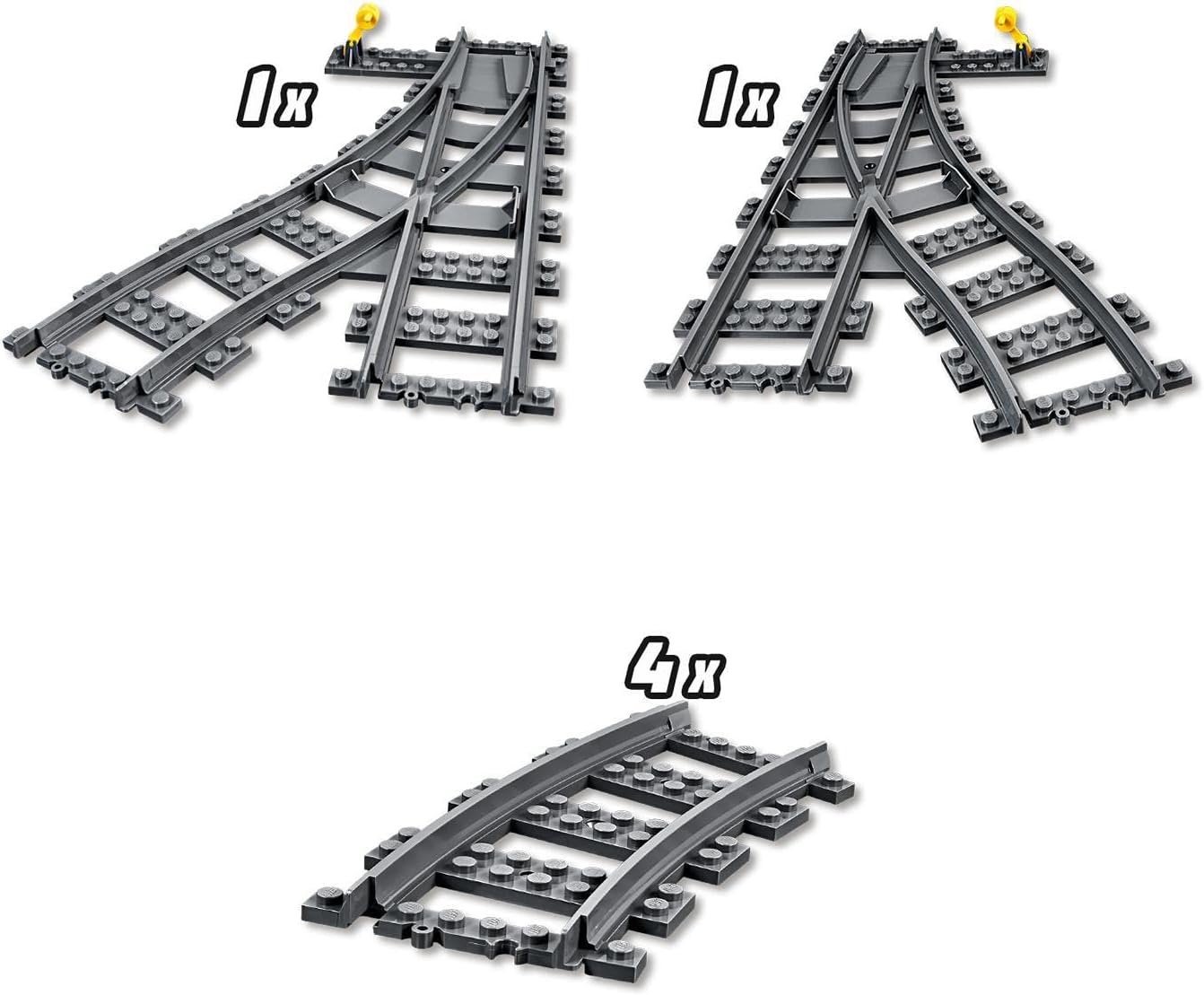 LEGO® City Eisenbahn 60238 - Weichen (8 Teile) LEGO® City Eisenbahn 60238 - Weichen (8 Teile)
