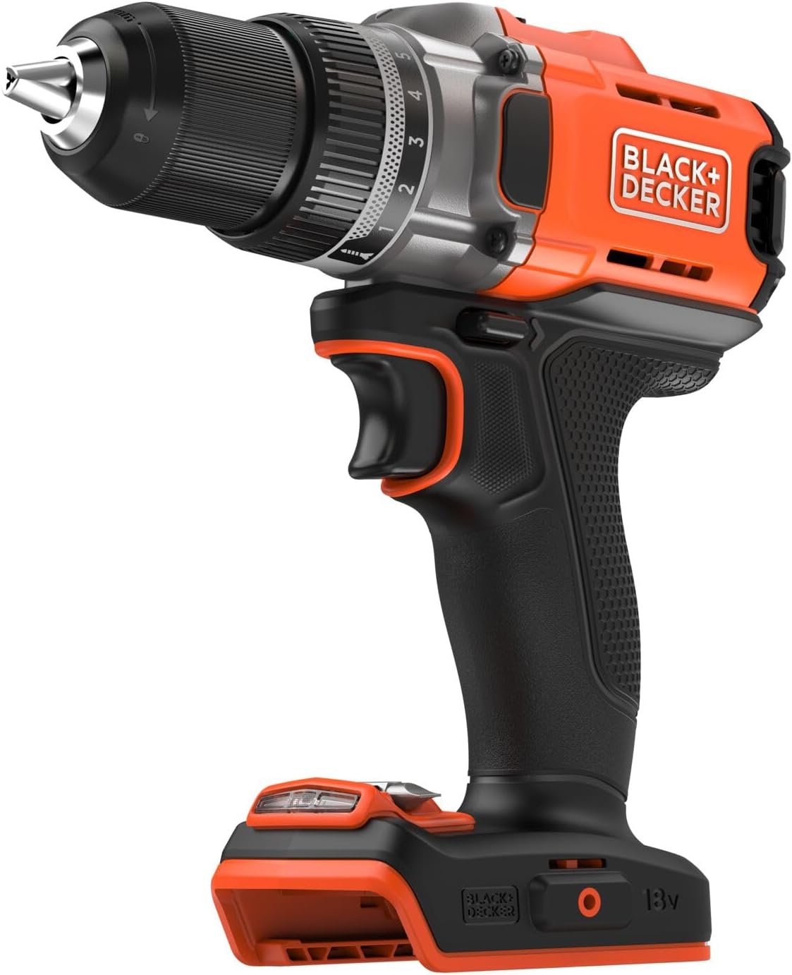 Black&Decker Akku-Bohrschrauber 18V, ohne Akku BCD382XN