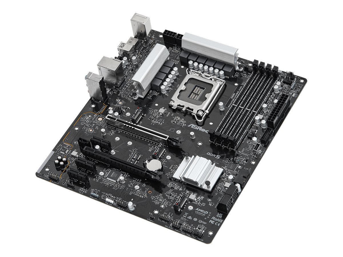 ASRock Z690 Phantom Gaming 4/D5 - Motherboard - ATX - LGA1700-Sockel - Z690 Chipsatz - USB-C Gen2, USB 3.2 Gen 1, USB 3.2 Gen 2, USB-C Gen 2x2 - Gigabit LAN - Onboard-Grafik (CPU erforderlich)