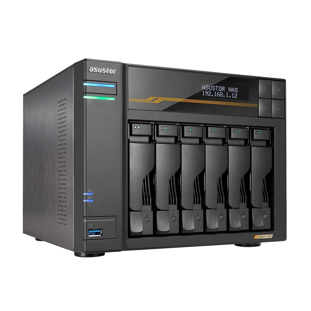 Asustor Lockerstor 6 Gen3 AS6806T 6-Bay Asustor Lockerstor 6 Gen3 AS6806T 6-Bay