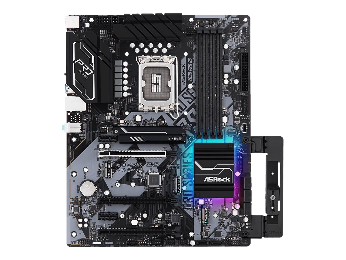 ASRock Z690 Pro RS - Motherboard - ATX - LGA1700-Sockel - Z690 Chipsatz - USB 3.2 Gen 1, USB 3.2 Gen 2, USB-C Gen 2x2 - 2.5 Gigabit LAN - Onboard-Grafik (CPU erforderlich)