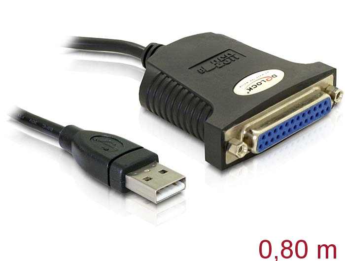 DeLOCK USB 1.1 parallel adapter Paralleles Kabel 0,8 m