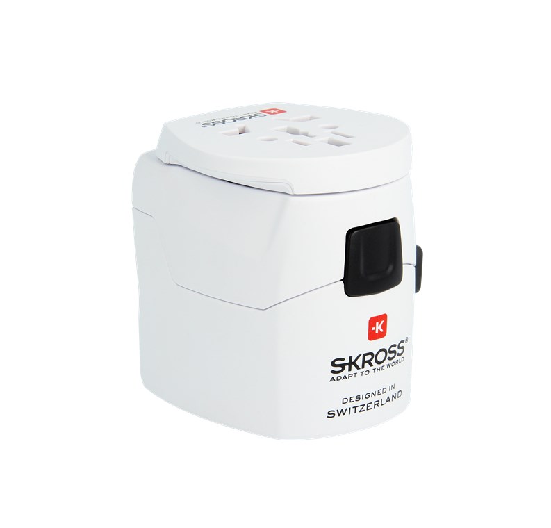 SKROSS PRO - World: 3-Pol-Reiseadapter mit patentiertem Länderschiebersystem für Reisen von und in über 220 Länder (USA, UK, Australien, China, Italien, Schweiz, Brasilien, …) SKROSS PRO - World: 3-Pol-Reiseadapter mit patentiertem Länderschiebersystem für Reisen von und in über 220 Länder (USA, UK, Australien, China, Italien, Schweiz, Brasilien, …)