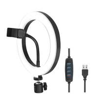Logilink Smartphone-Ringlicht, DM 20cm, 1.8m Kabel