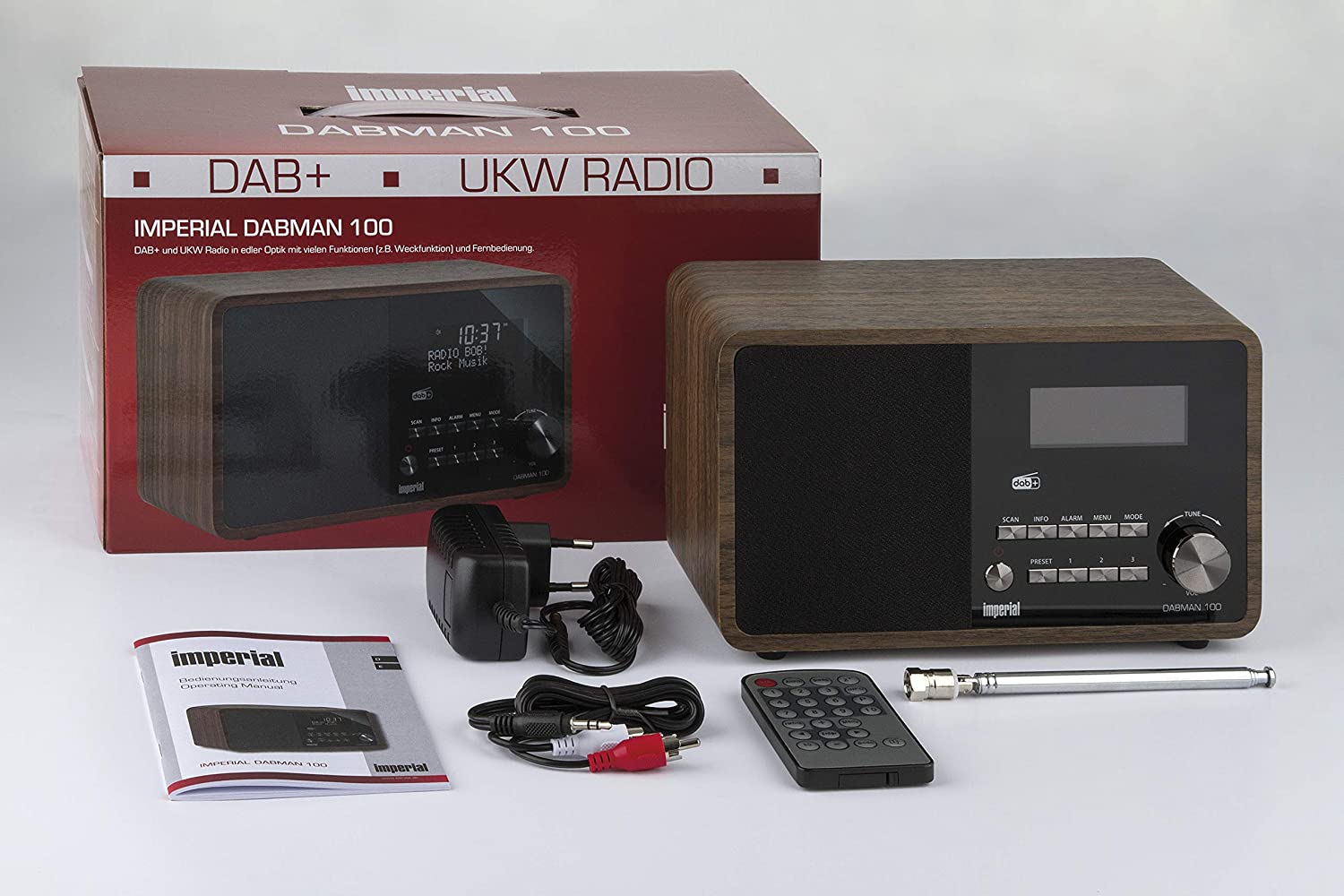 imperial Radio DABMAN 100 DAB/DAB+/UKW m. RDS Holzoptik imperial Radio DABMAN 100 DAB/DAB+/UKW m. RDS Holzoptik