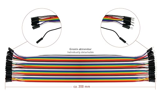 kabelmeister Jumper Wire 40-Pin St-Bu 3er-Set 20cm