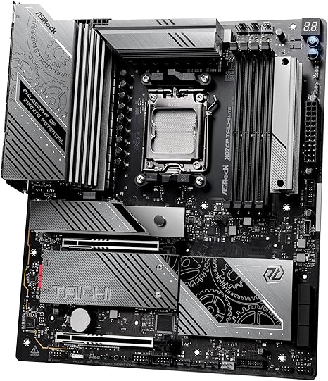 ASRock X870E Taichi Lite - Motherboard - E-ATX - Socket AM5 - AMD X870E Chipsatz - USB4, USB 3.2 Gen 1, USB 3.2 Gen 2, USB-C 3.2 Gen 2x2 - 5 Gigabit Ethernet, Wi-Fi 7, Bluetooth - Onboard-Grafik (CPU erforderlich)