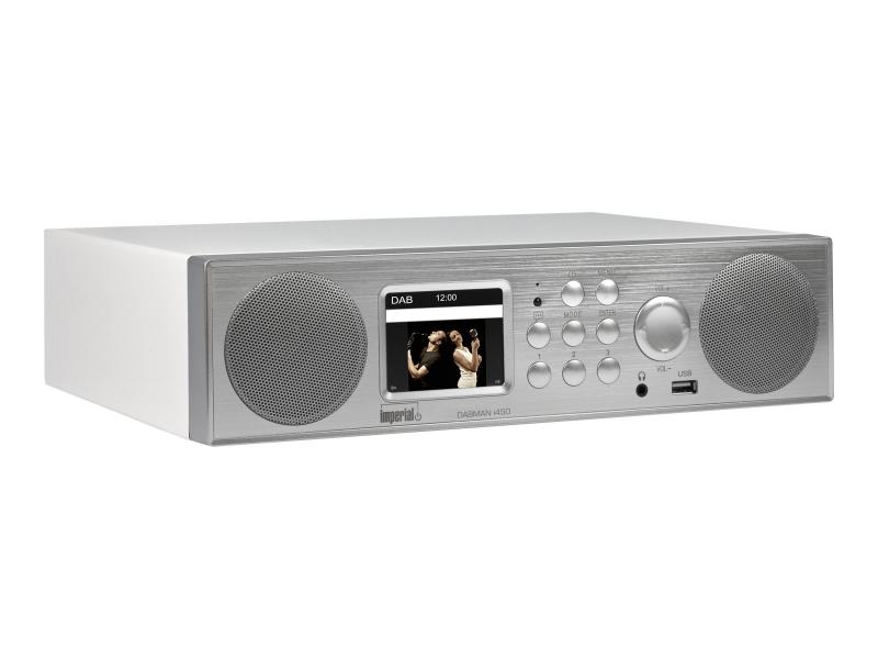 imperial Radio DABMAN i450 Internet/DAB+/UKW weiß-silber