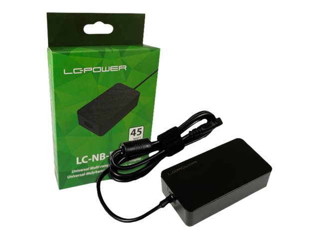 LC-Power LC-NB-PRO-45 Netzteil & Spannungsumwandler Drinnen 45 W Schwarz