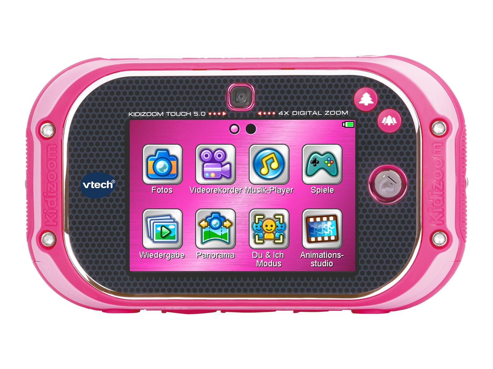 VTech KidiZoom Touch 5.0 pink – Kinderkamera mit Touchscreen, Selfie- und Videofunktion, Effekten, Spielen und vielem mehr – 5-12 Jahren