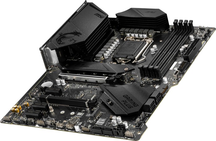 MSI MPG Z490 GAMING PLUS - Motherboard - ATX - LGA1200-Sockel - Z490 Chipsatz - USB-C Gen2, USB-C Gen1, USB 3.2 Gen 1, USB 3.2 Gen 2 - 2.5 Gigabit LAN - Onboard-Grafik (CPU erforderlich)