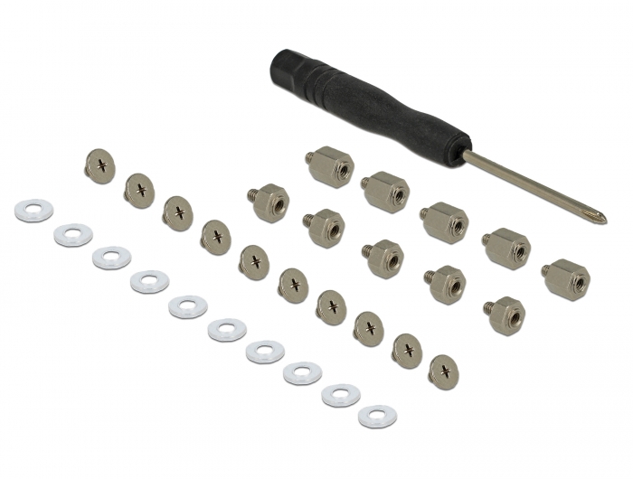 DELOCK Befestigungsset 31-teilig für M.2 SSD / Modul