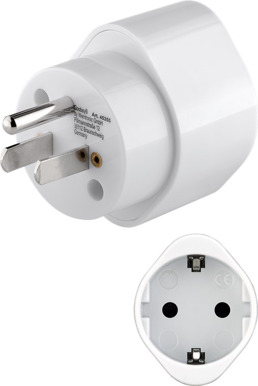 Netzadapter US/Japan, Weiß