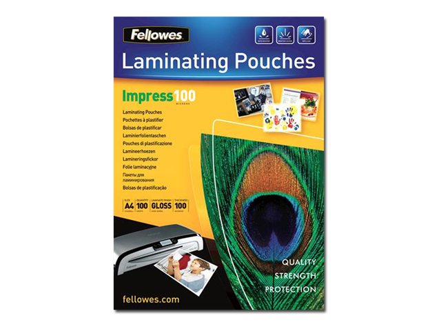 Fellowes Laminierfolie A4 100 mic glänzend - 100 Stück