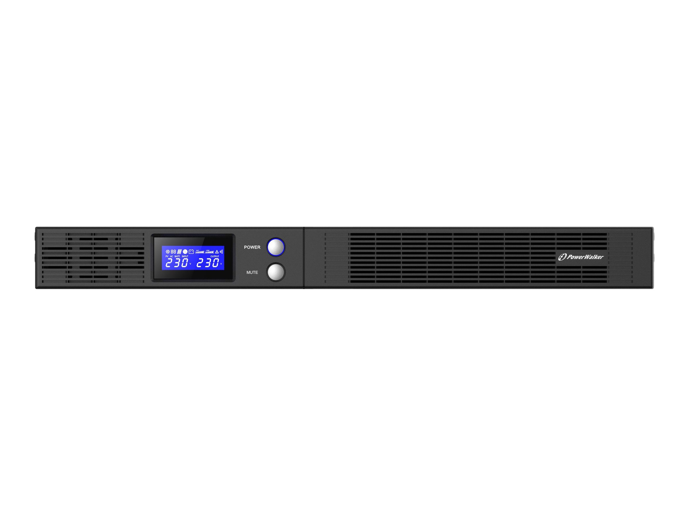 PowerWalker VI 750 R1U Unterbrechungsfreie Stromversorgung (USV) Line-Interaktiv 0,75 kVA 450 W 4 AC-Ausgänge