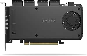 IcyDock Adapter 4 x M.2 NVMe SSD Mobile Rack Adapter Card fo IcyDock Adapter 4 x M.2 NVMe SSD Mobile Rack Adapter Card fo
