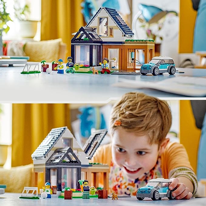 LEGO City   Familienhaus mit    Elektroauto           60398