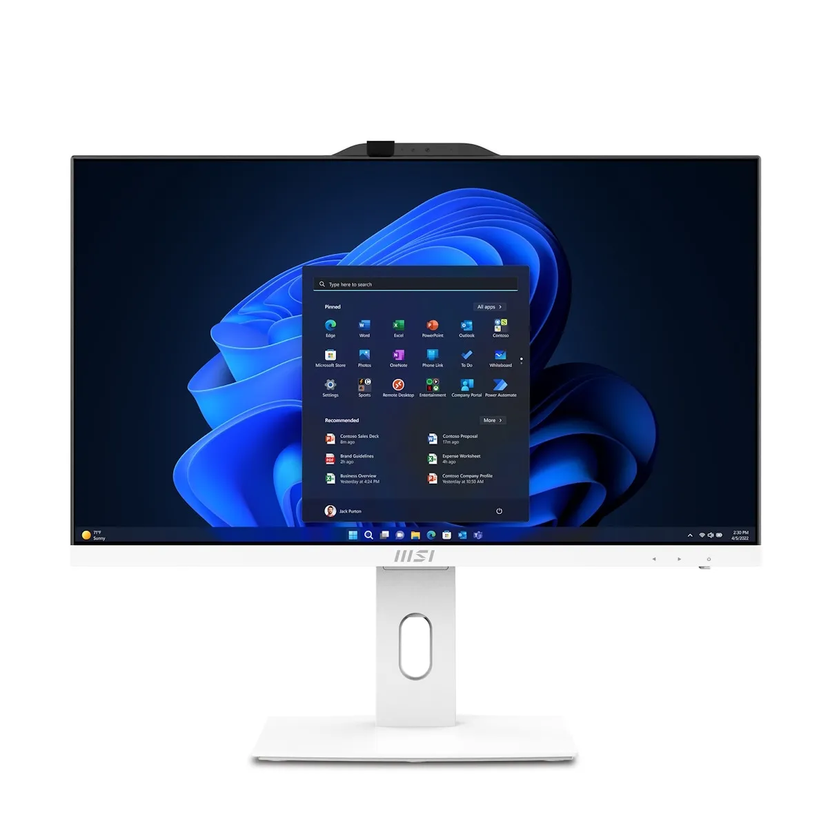 MSI PRO AP242P 14M-634DE All-in-One weiß 23.8" FHD Display (60,5cm), Intel Core i7-14700, 16GB DDR5 RAM, 512GB M.2 SSD, Intel UHD Grafik, Windows 11 P
