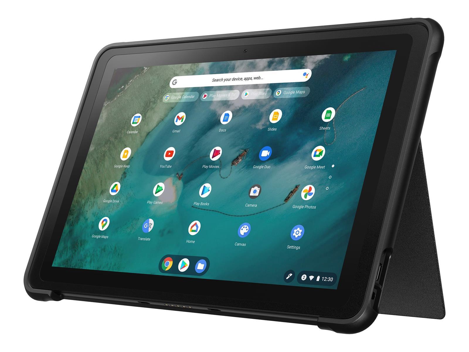 ASUS Chromebook Detachable CZ1 CZ1000DVA-L30006 - Mit abnehmbarer Tastatur - MT8183 / 2 GHz - Chrome OS - Mali-G72 MP3 - 4 GB RAM - 128 GB eMMC - 25.7 cm (10.1")