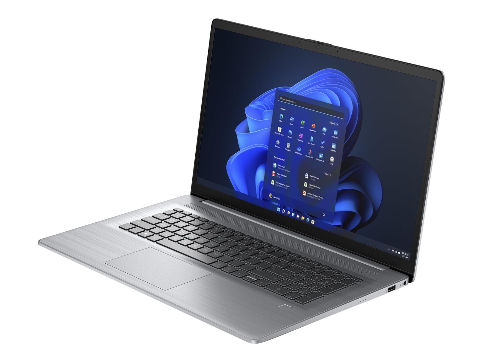HP 470 G10 Notebook - Intel Core i7 1355U / 1.7 GHz - Win 11 Pro - Intel Iris Xe Grafikkarte - 16 GB RAM - 512 GB SSD NVMe - 43.9 cm (17.3")
