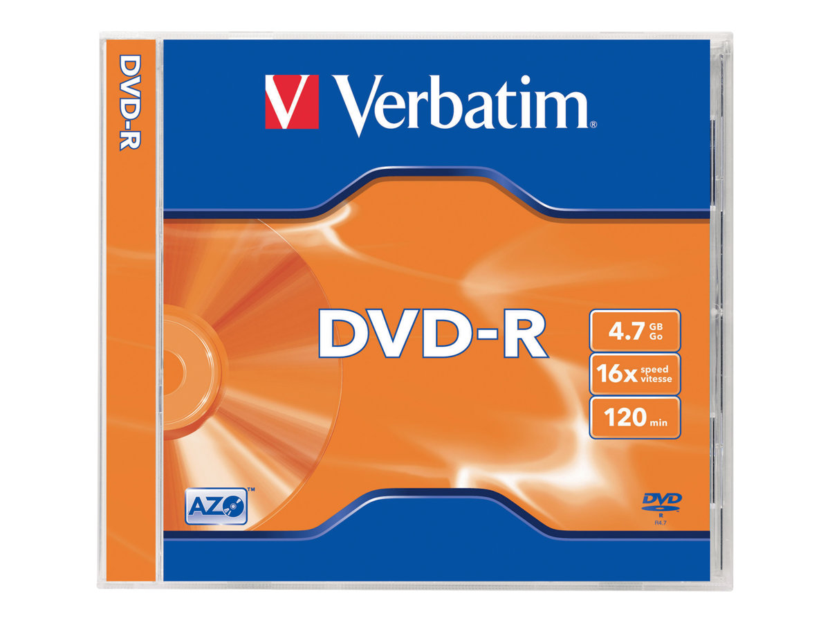 VERBATIM DVD-R 4.7GB 16x (5) JC