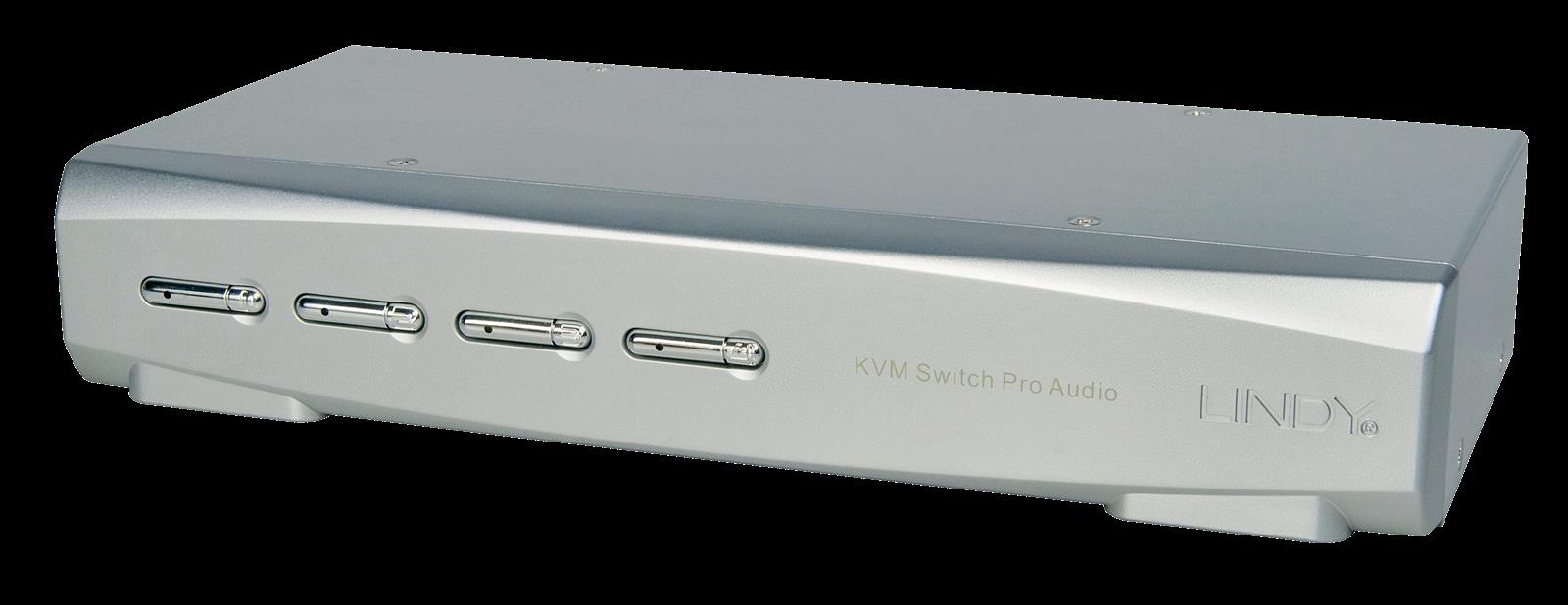 Lindy KVM Switch Pro Audio - KVM-/Audio-/USB-Switch