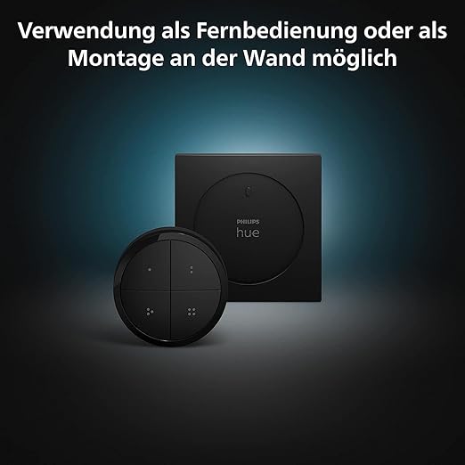 Philips Hue Tap Dial kabelloser Schalter schwarz Philips Hue Tap Dial kabelloser Schalter schwarz