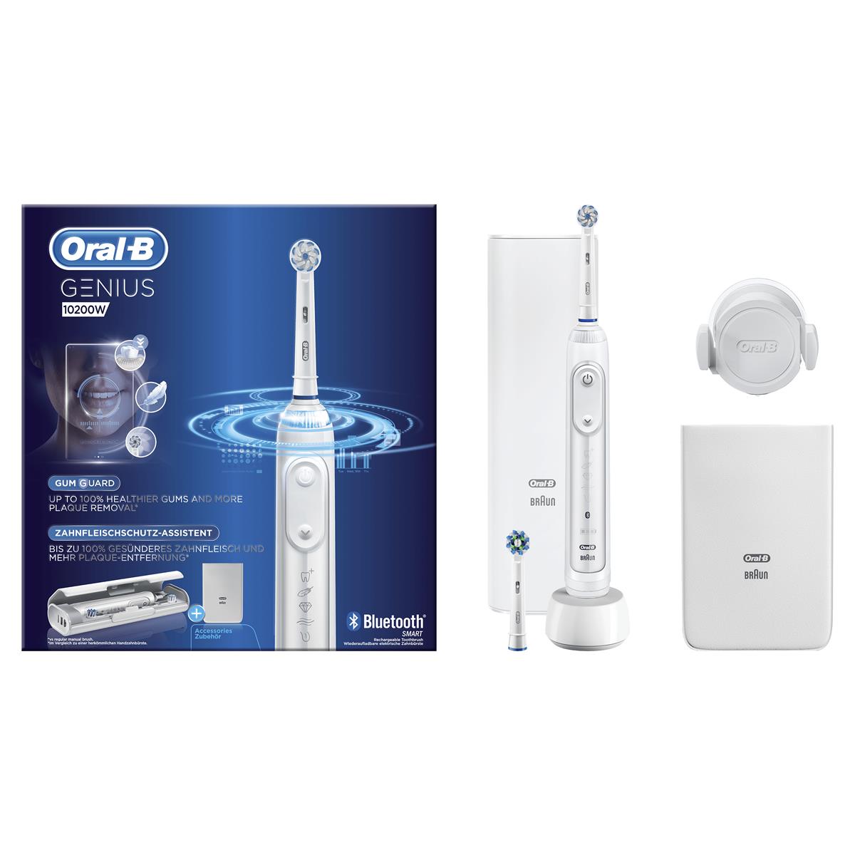 Oral-B Genius 80325209 Elektrische Zahnbürste Erwachsener Rotierende-vibrierende Zahnbürste Weiß