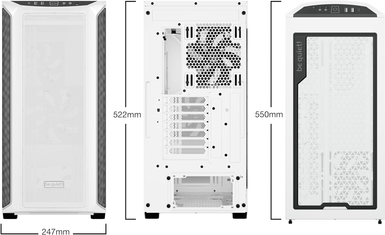 be quiet! Shadow Base 800 DX White Midi Tower Weiß be quiet! Shadow Base 800 DX White Midi Tower Weiß