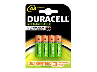 Duracell 4 LR06 1300mAh Wiederaufladbarer Akku Nickel-Metallhydrid (NiMH)