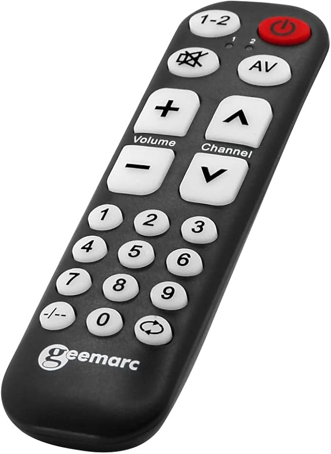 Geemarc TV-10 Universalfernbedienung lernfähig große Schrift