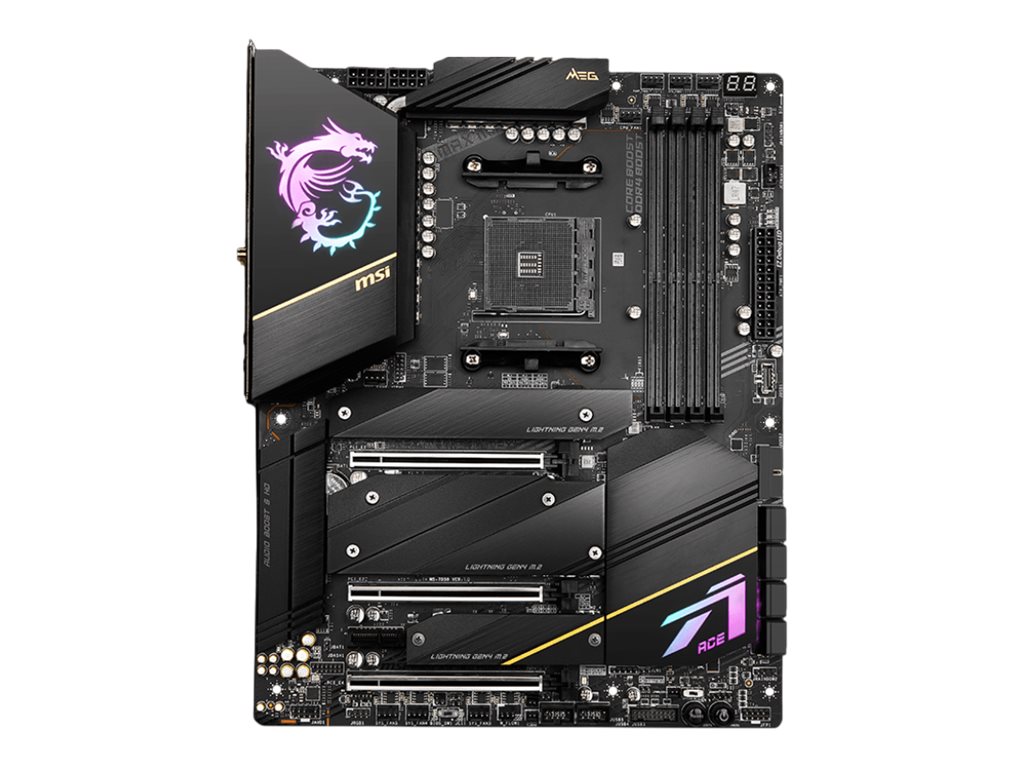 MSI MEG X570S ACE MAX - Motherboard - ATX - Socket AM4 - AMD X570 Chipsatz - USB-C Gen2, USB 3.2 Gen 1, USB 3.2 Gen 2, USB-C Gen 2x2 - 2.5 Gigabit LAN, Wi-Fi, Bluetooth - HD Audio (8-Kanal)