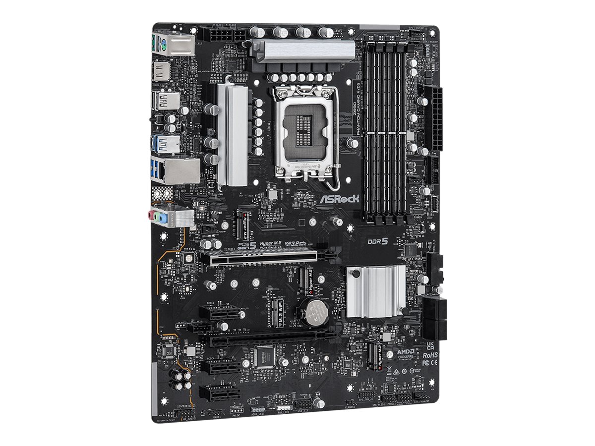 ASRock Z690 Phantom Gaming 4/D5 - Motherboard - ATX - LGA1700-Sockel - Z690 Chipsatz - USB-C Gen2, USB 3.2 Gen 1, USB 3.2 Gen 2, USB-C Gen 2x2 - Gigabit LAN - Onboard-Grafik (CPU erforderlich)