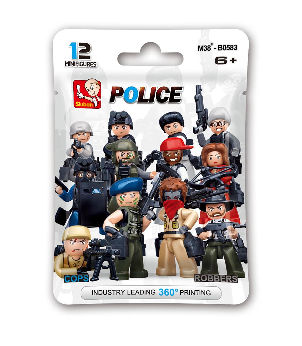 Sluban - Army - Cops & Robbers Display Polybags