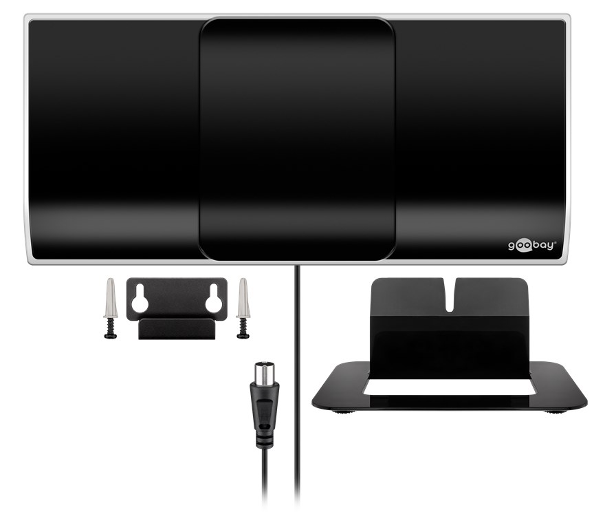 Aktive Full HD DVB-T2 Zimmerantenne, inkl. LTE/4G Filter Aktive Full HD DVB-T2 Zimmerantenne, inkl. LTE/4G Filter