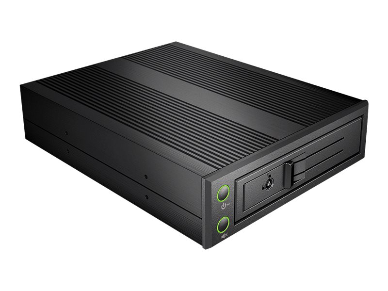 ICY BOX IB-176SSK-B - Mobiles Speicher-Rack mit Lüfter - 3.5" (8.9 cm)