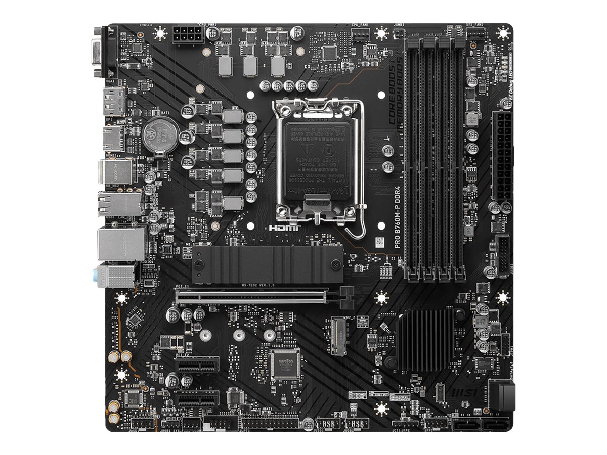 MSI PRO B760M-P DDR4 Motherboard Intel B760 LGA 1700 micro ATX