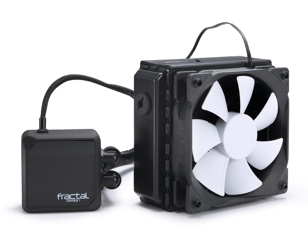 Fractal Design T12 Prozessor All-in-One-Flüssigkeitskühler 12 cm Schwarz, Weiß