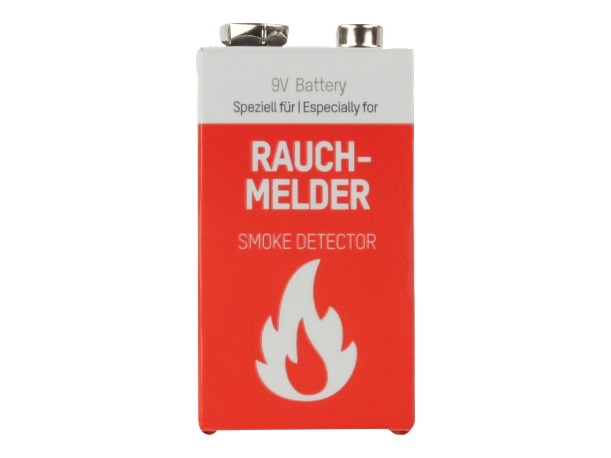 1 Ansmann Lithium 9V-Block speziell für Rauchmelder