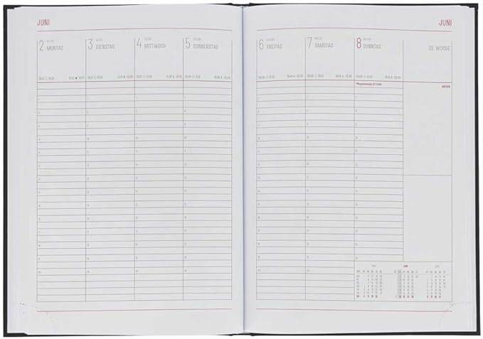 Herlitz Wochenkalender Sidney A5/A4 FSC Mix schwarz - A4
