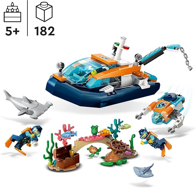LEGO® 60377 - City Meeresforscher-Boot (182 Teile)