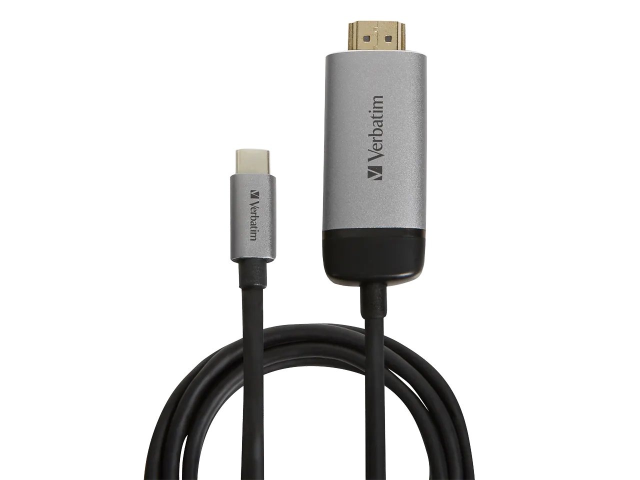 Verbatim 49144 Videokabel-Adapter 1,5 m USB Typ-C HDMI Schwarz, Silber