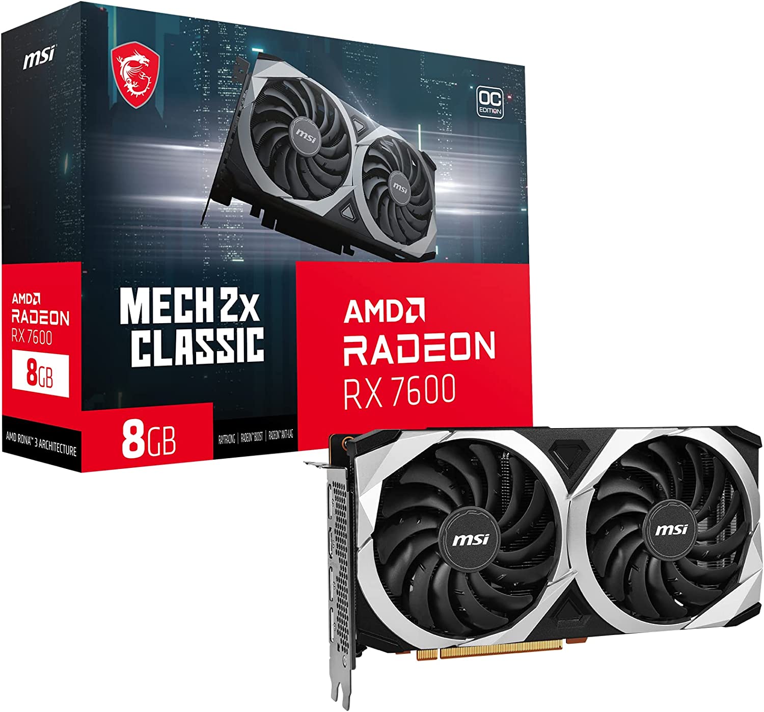 MSI RADEON RX 6650 XT MECH 2X 8G OC