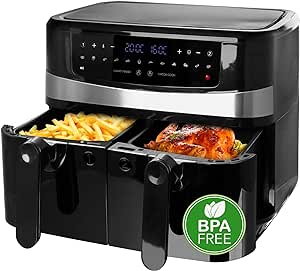 Emerio Heißluftfritteuse, Smart Fryer, 4,5+4,5L, Cool touch Emerio Heißluftfritteuse, Smart Fryer, 4,5+4,5L, Cool touch