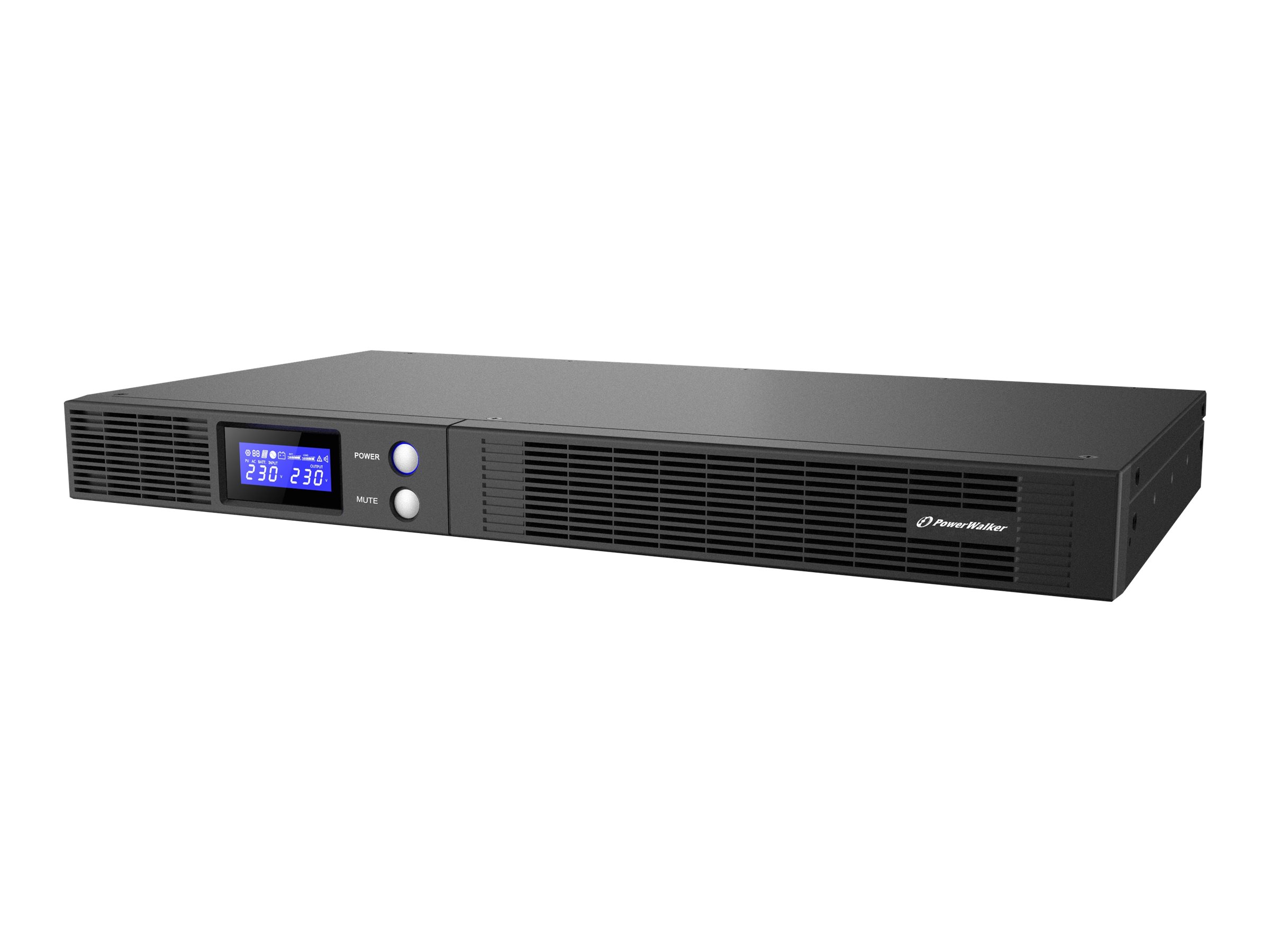 PowerWalker VI 750 R1U Unterbrechungsfreie Stromversorgung (USV) Line-Interaktiv 0,75 kVA 450 W 4 AC-Ausgänge