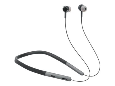 Manhattan Sound Science In-Ear Bluetooth-Sportheadset mit Nackenbügel, Bluetooth 5.0 + EDR, In-Ear-Design, omnidirektionales Mikrofon, integrierte Bedienelemente, schwarz