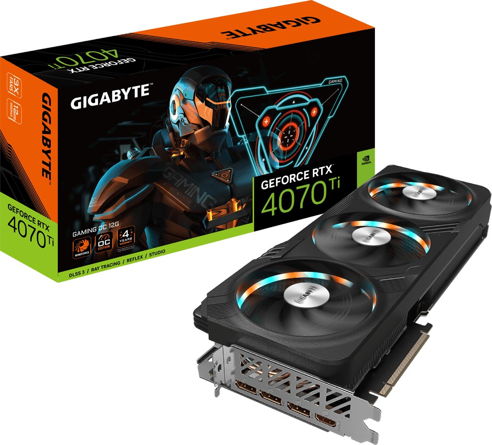 Gigabyte GeForce RTX­­ 4070 Ti GAMING OC 12G NVIDIA GeForce RTX 4070 Ti 12 GB GDDR6X
