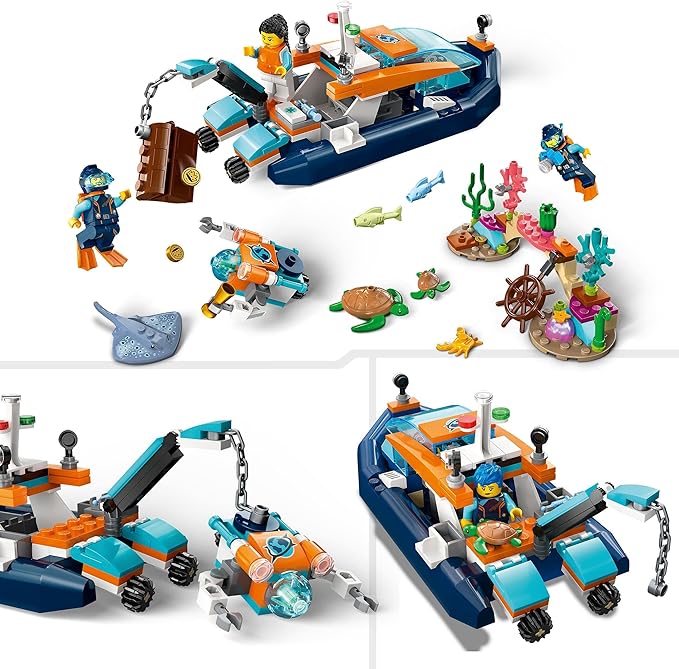 LEGO® 60377 - City Meeresforscher-Boot (182 Teile)