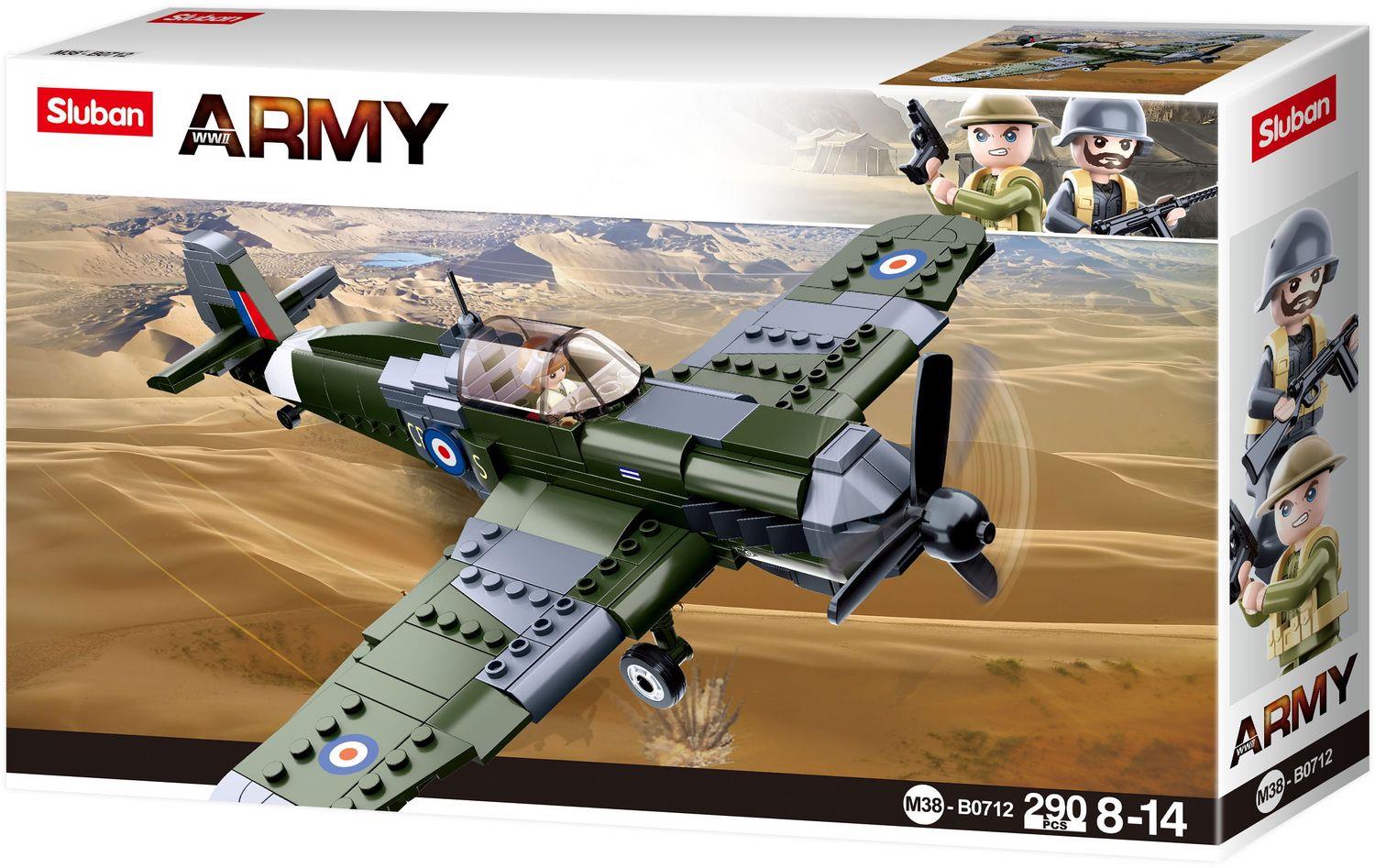 Sluban M38-B0712 - Konstruktionspielzeug - WWII Fighter of the British Army