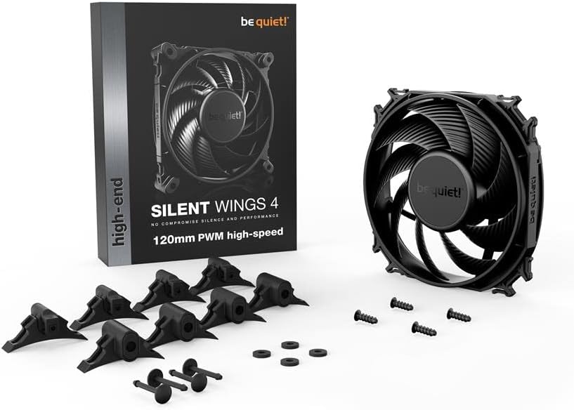 be quiet! SILENT WINGS 4 | 120mm PWM high-speed Computergehäuse Ventilator 12 cm Schwarz 1 Stück(e)